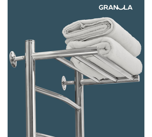 Полотенцесушитель Granula Евро 50x80 с полкой боковое подключение, левое