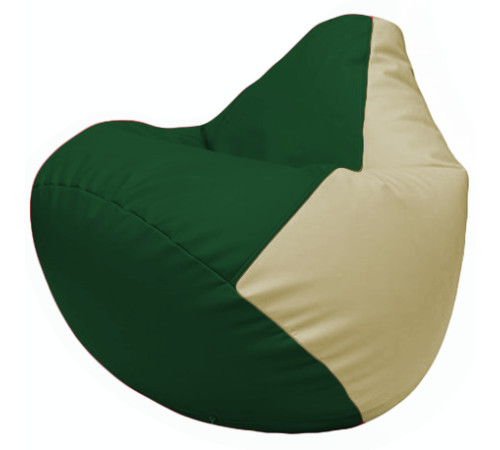Кресло-мешок Flagman Груша Г2.3-0110 зеленый/светло-бежевый