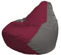 Кресло-мешок Flagman Груша Мега XXXL Г3.1-303 бордовый/серый