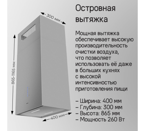 Кухонная вытяжка MAUNFELD Bath Plus 402IL белый