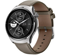 Умные часы Mibro Lite 3 Pro с серым кожаным ремешком