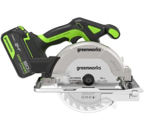 Дисковая циркулярная пила Greenworks GD24CS165 1501607CUG с 1-им АКБ
