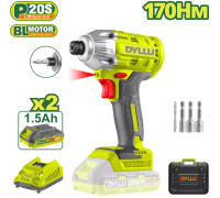 Винтоверт Dyllu DTCD2512 с 2-мя АКБ, кейс