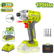 Винтоверт Dyllu DTCD2512 с 2-мя АКБ, кейс