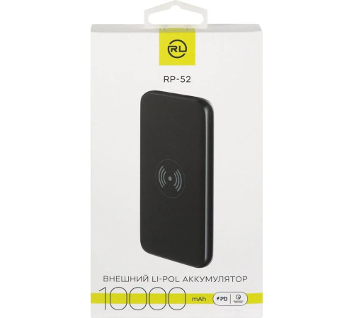 Внешний аккумулятор Red Line RP52 10000mAh черный