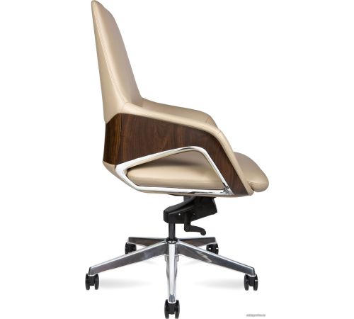 Офисное кресло Norden Шопен LB FK 0005-B Beige Leather кожа бежевая/алюминий