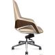 Офисное кресло Norden Шопен LB FK 0005-B Beige Leather кожа бежевая/алюминий
