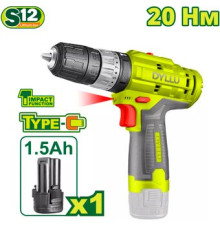 Ударная дрель-шуруповерт Dyllu DTCDS540 с 1-им АКБ