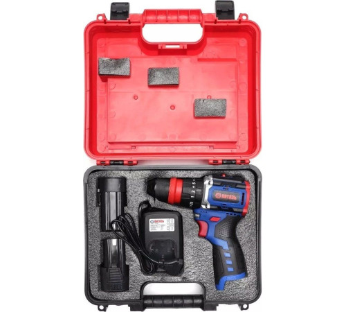 Ударная дрель-шуруповерт Витязь ДА-1016-У10М БСП 18012025 с 2-мя АКБ, кейс
