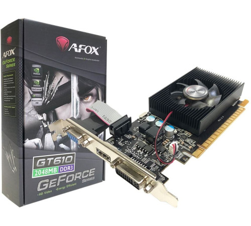 Видеокарта AFOX GeForce GT 610 2GB DDR3 AF610-2048D3L7-V6