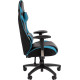 Игровое геймерское кресло CHAIRMAN CH43 экокожа, черный/бирюзовый