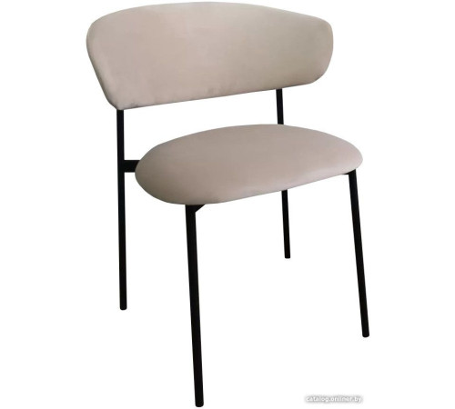 Стул M-City Brandy-X 461MC05468 светло-серый BM-4 велюр/белый