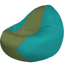 Кресло-мешок Flagman Classic К2.1-146 бирюзовый/оливковый