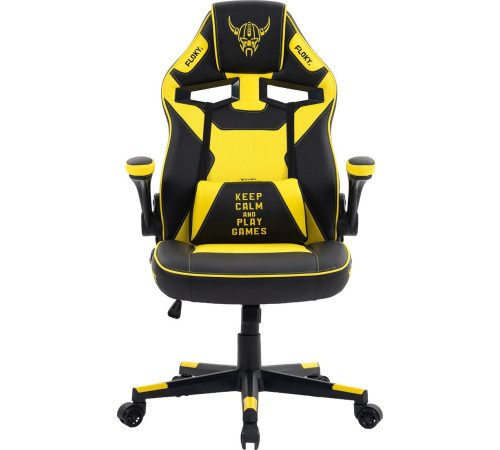 Игровое геймерское кресло FLOKY Asgard Yellow-Black желтый/черный