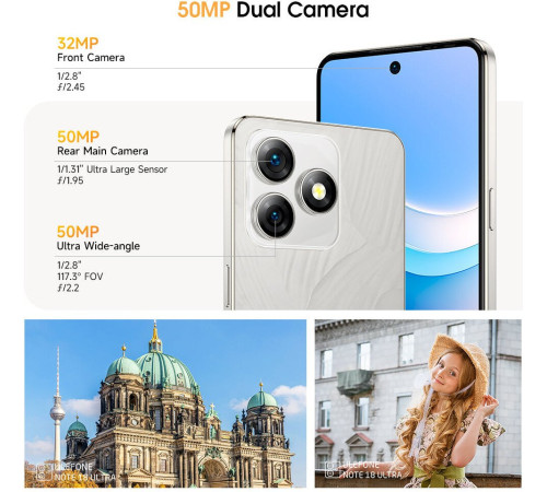 Телефон Ulefone Note 18 Ultra 6GB/256GB черный