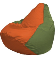 Кресло-мешок Flagman Груша Макси Г2.1-216 оливковый/оранжевый