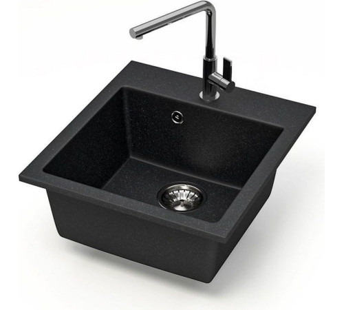 Кухонная мойка MARRBAXX Карельский камень модель 38/Q4 F038Q004 черный
