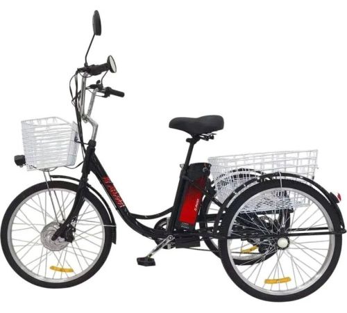 Электровелосипед AVM E-Alfa Trike 24 черный