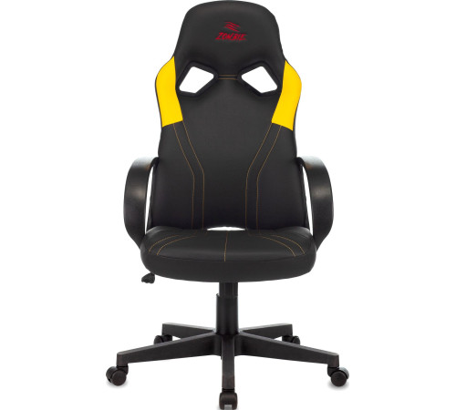 Кресло Zombie Runner черный/желтый