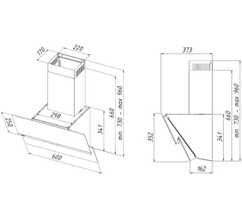 Кухонная вытяжка Akpo Balance 60 WK-4 черный