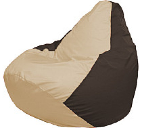 Кресло-мешок Flagman Груша Медиум XL Г1.1-146 светло-бежевый/коричневый