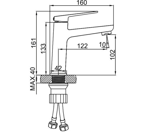Смеситель Ledeme L1091