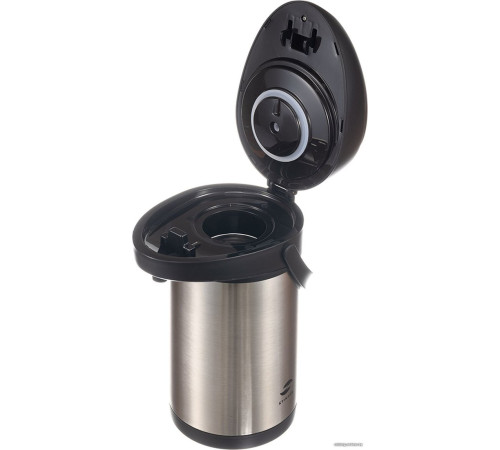 Помповый термос Stinger HP-3000H-2 3л серебристый/черный