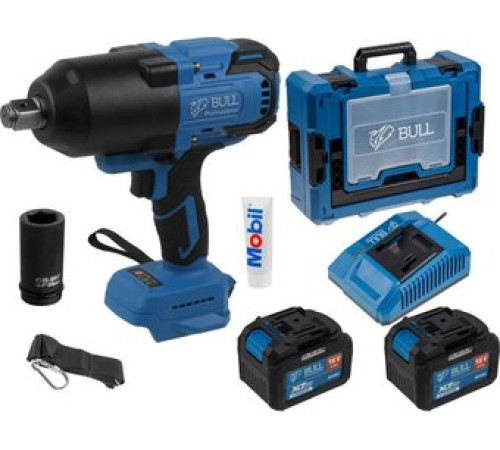 Гайковерт Bull SC 1810 1329727 с 2-мя АКБ, кейс