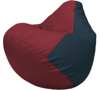 Кресло-мешок Flagman Груша Макси Г2.3-2115 бордовый/синий
