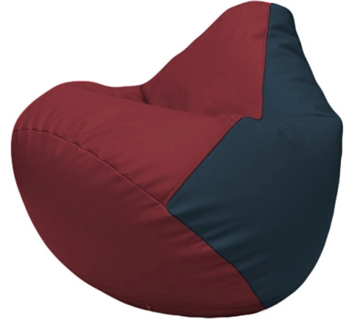 Кресло-мешок Flagman Груша Макси Г2.3-2115 бордовый/синий
