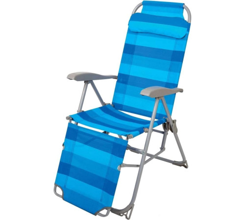 Шезлонг Nika К3 синий, сетка