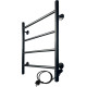 Полотенцесушитель Ростела Виктория 50x60/4 с диммером, черный правый