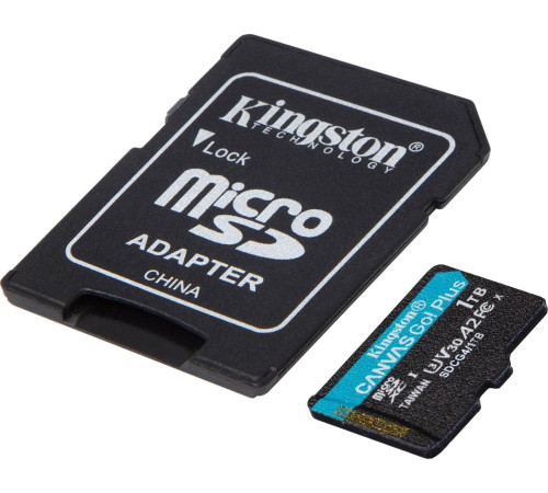 Карта памяти Kingston Canvas Go! microSDXC 1TB SDCG4/1TB с адаптером