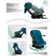 Детское автокресло Amarobaby Brilliant Isofix AMARO-2003-BrBi бирюзовый