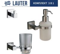 Набор аксессуаров для ванной Lauter 21SH6061 + 21SH6171 + 21SH6091 Chrome, 3 предмета
