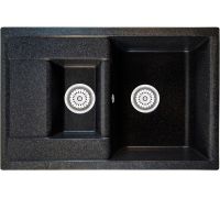 Кухонная мойка Berge BR-7612 черный матовый