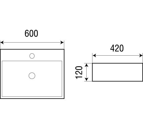 Умывальник WeltWasser Elbach 2173 M845