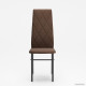 Стул Табурет Малибу ромб Бренди 31 коричневый/черный каркас
