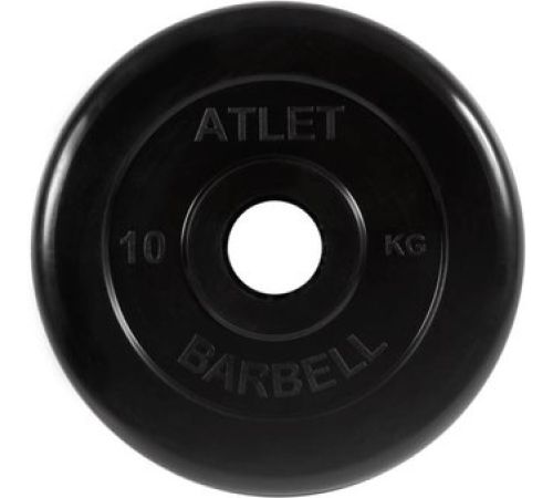 Диск MB Barbell Атлет 51 мм 1x10 кг