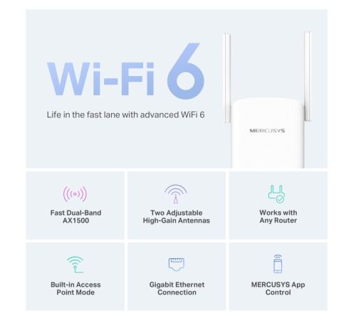 Усилитель Wi-Fi Mercusys ME60X