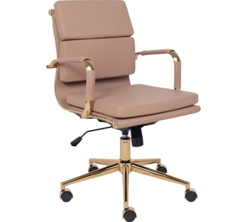 Офисное кресло AksHome Indigo LB кофейный/золотой