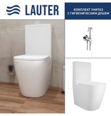 Унитаз напольный Lauter Vortex 2110012VF + гигиенический душ Tera 21GN9011CH