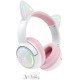 Наушники Onikuma GT838 Cat Ear белый/розовый