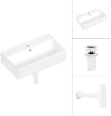 Умывальник Lauter 21855 + клапан 21190W + сифон 21635W белый матовый