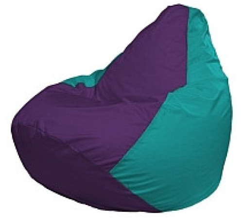 Кресло-мешок Flagman Груша Мини L Г0.1-75 фиолетовый/бирюзовый