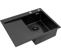 Кухонная мойка ARFEKA ECO AR 650*500 R BLACK PVD NANO