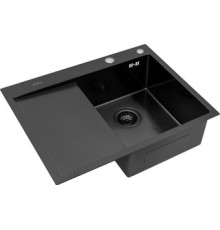 Кухонная мойка ARFEKA ECO AR 650*500 R BLACK PVD NANO