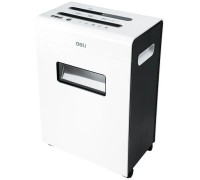 Шредер Deli E9903-EU белый/черный