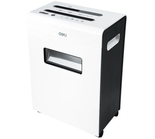 Шредер Deli E9903-EU белый/черный