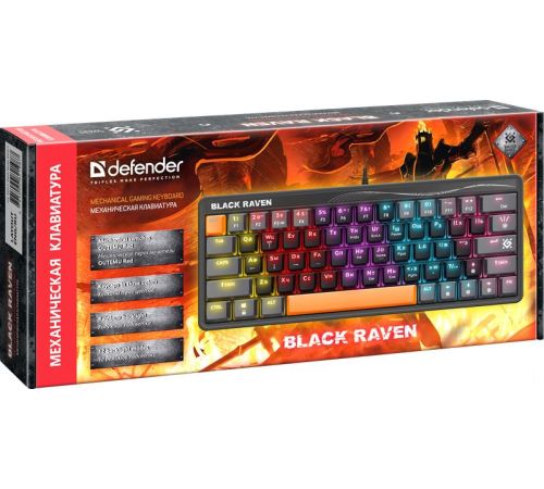 Клавиатура Defender Black Raven GK-417 45414